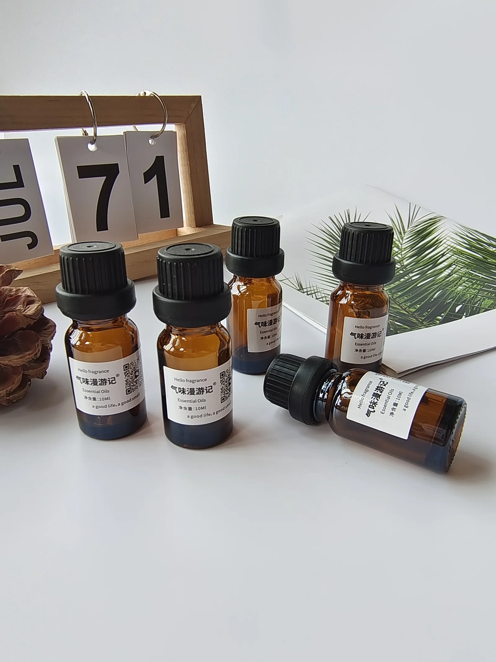 悦香薰多支十毫升棕色玻璃闻香样品实拍